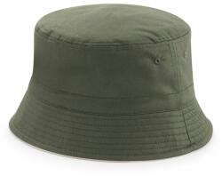 Beechfield Pălărie reversibilă din bumbac - Măslin / stone | S/M (B686-1000206314)
