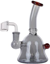 Clear Bubbler bong olajkazánnal