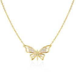 SAVICKI pillangós nyaklánc: arany, gyémántok - savicki - 288 250 Ft