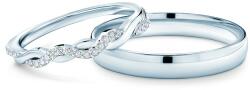 SAVICKI karikagyűrűk: fehérarany, félköríves, 1, 5mm és 3mm