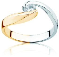 SAVICKI Minimalism eljegyzési gyűrű: kétszínű arany és gyémánt - savicki - 287 550 Ft