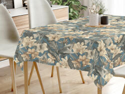 Goldea față de masă decorativă loneta - flori tropicale 120 x 180 cm
