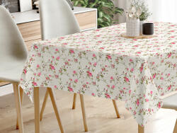 Goldea față de masă decorativă loneta - trandafiri înmuguriți 100 x 100 cm Fata de masa