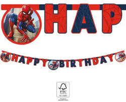 Spiderman Crime Fighter, Pókember Happy Birthday felirat FSC 2 m (PNN93868) - kidsfashion