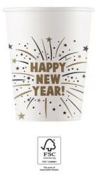 Happy New Year Flares papír pohár 8 db-os 200 ml FSC (PNN93516) - kidsfashion