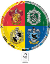 Procos Harry Potter Hogwarts Houses papírtányér 8 db-os 23 cm FSC (PNN93451)