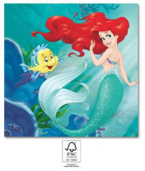 Disney Hercegnők, Ariel szalvéta 20 db-os, 33x33 cm FSC (PNN95457)