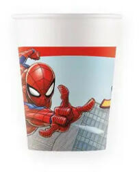 Procos Spiderman Crime Fighter, Pókember papír pohár 8 db-os 200 ml FSC (PNN93864)
