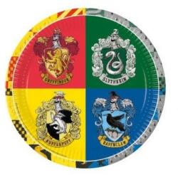 Procos Harry Potter Hogwarts Houses papírtányér 8 db-os 23 cm FSC (PNN93451)