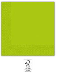 Light Green Unicolour, Zöld szalvéta 20 db-os 33x33 cm FSC (PNN93051)