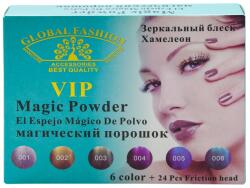 OGC Set 6 Decoratiuni Unghii, Global Fashion, Magic Powder, Pigment, Chameleon