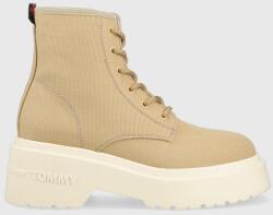 Tommy Hilfiger bokacsizma LACE UP FESTIV BOOTS bézs, női, EN0EN02133 - bézs Női 38