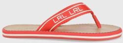 Lauren Ralph Lauren flip-flop Roxxy narancssárga, női, lapos talpú - narancssárga Női 36.5