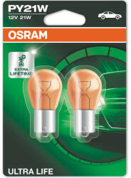 OSRAM ULTRA LIFE PY21W 21W 12V 2x (7507ULT-02B)