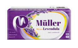 Müller Papírzsebkendő 3 rétegű 100 db/csomag mézes levendula - tobuy