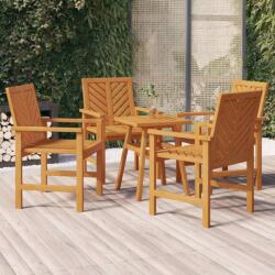 vidaXL Scaune de masă pentru grădină, 3 buc. , lemn masiv de acacia (362228)