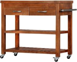 vidaXL Cărucior de bucătărie, 100x48x89 cm, lemn masiv de acacia (282753)