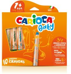 CARIOCA Creioane colorate CARIOCA Baby 1+, 3 in 1, 10 culori/cutie, ascutitoare inclusa (CA-42818)