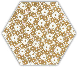 Paradyz My Way Shiny Lines Gold Hexagon Inserto D 19, 8x17, 1 - furdoszobakiraly