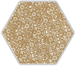 Paradyz My Way Shiny Lines Gold Hexagon Inserto F 19, 8x17, 1 - furdoszobakiraly