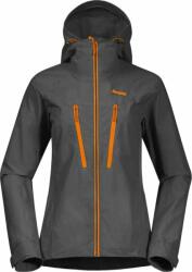 Bergans of Norway Cecilie Mountain Softshell Jacket Women Solid Dark Grey/Cloudberry Yellow S Dzseki