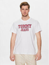 Tommy Jeans Tricou Essential DM0DM16405 Alb Regular Fit