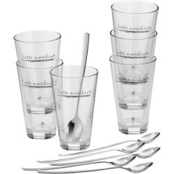 WMF Latte Macchiato pohár készlet WMF Clever & More 6 db + kanalak 996269999 (996269999)
