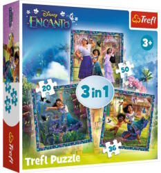 Trefl 34866 - Encanto - 3 az 1-ben puzzle (20, 36, 50 db-os)