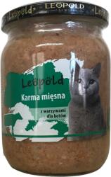 Leopold Leopold húsos takarmány zöldségekkel macskáknak 500g (Jar)