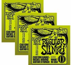 Ernie Ball 3221 Regular Slinky 3-Pack Струни за електрическа китара (P03221)