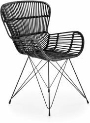  Rattan kerti szék K335 - fekete