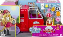 Mattel Barbie Chelsea Set papusa si camion de pompieri HCK73 Papusa Barbie
