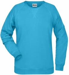Daiber Hanorac de damă fără glugă din bumbac bio 8021 - Turcoaz | 3XL (8021-1782734)