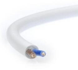 Prysmian H03VV-F 2x 0, 5 mm2 fehér (ring), MT 2x0, 5 (300/300V) PVC tömlővezeték (20219597) (KB100125200)