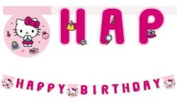 Hello Kitty Fashion Happy Birthday felirat FSC 2 m (PNN94703) - gyerekagynemu