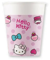 Hello Kitty Fashion papír pohár 8 db-os 200 ml (PNN94700) - gyerekagynemu