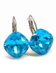 PÁRNA NAGY PÁRNA kapcsos fülbevaló - 12 mm (dark aquamarine) (2023033003)