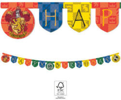 Harry Potter Hogwarts Houses Happy Birthday felirat FSC 2 m (PNN93371) - kidsfashion
