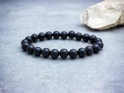 R. M. ékszer Szerelem szénfekete turmalin ásvány karkötő (13371-RM-16)