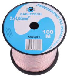 Cabletech Cablu difuzor CCA 2x4mm transparent Cabletech KAB0361 (KAB0361) - habo