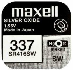 Maxell Baterie ceas Maxell SR416SW V337 1.55V oxid de argint 1buc (337-MAXELL) - habo