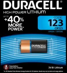 Duracell Baterie DURACELL CR123 3V LITIU 16.8x3.45mm (DURACELL 123 CR123) - habo