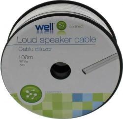 Well Cablu difuzor alb 2x0.5mm CCA Well LSP-CCA0.50WE-100-WL (LSP-CCA0.50WE-100-WL) - habo