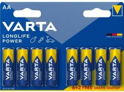 VARTA Baterii R6 AA Alkaline Longlife Power Varta 8buc/blister (VARTA-4906SO) - habo