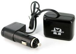 Carguard Priza dubla pentru bricheta auto cu cablu +USB 1A Carguard (USC001)
