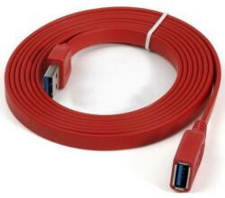 ORICO Cablu prelungitor USB 3.0 type A extension 2m cable red flat Orico (CEU3-20-RD) - habo