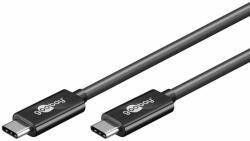 Goobay Cablu USB Type C Generatia 2 tata-tata 10Gbit/s 0.5m negru GOOBAY (71467) - habo
