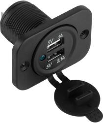 Peiying Mufa montaj bricheta auto incarcare 2x USB 3.1A(2A+1A) Peiying (PY-CHR0001) - habo