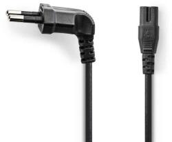 Nedis Cablu alimentare Euro cotit tata - 2 pini IEC-320-C7 2m Nedis (PCGP11050BK20) - habo