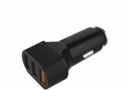 Well Alimentator USB bricheta auto Quick Charge 3 iesiri 28W negru Well (PSUP-USB-QC354BK-WL) - habo